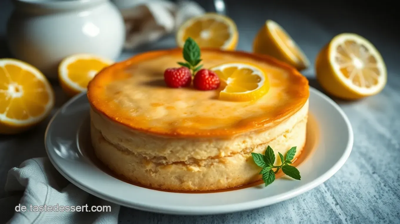 Fluffige Cotta: Ein leichter italienischer Joghurtkuchen mit Zitrone Fluffige Cotta mit Joghurt und Zitrone