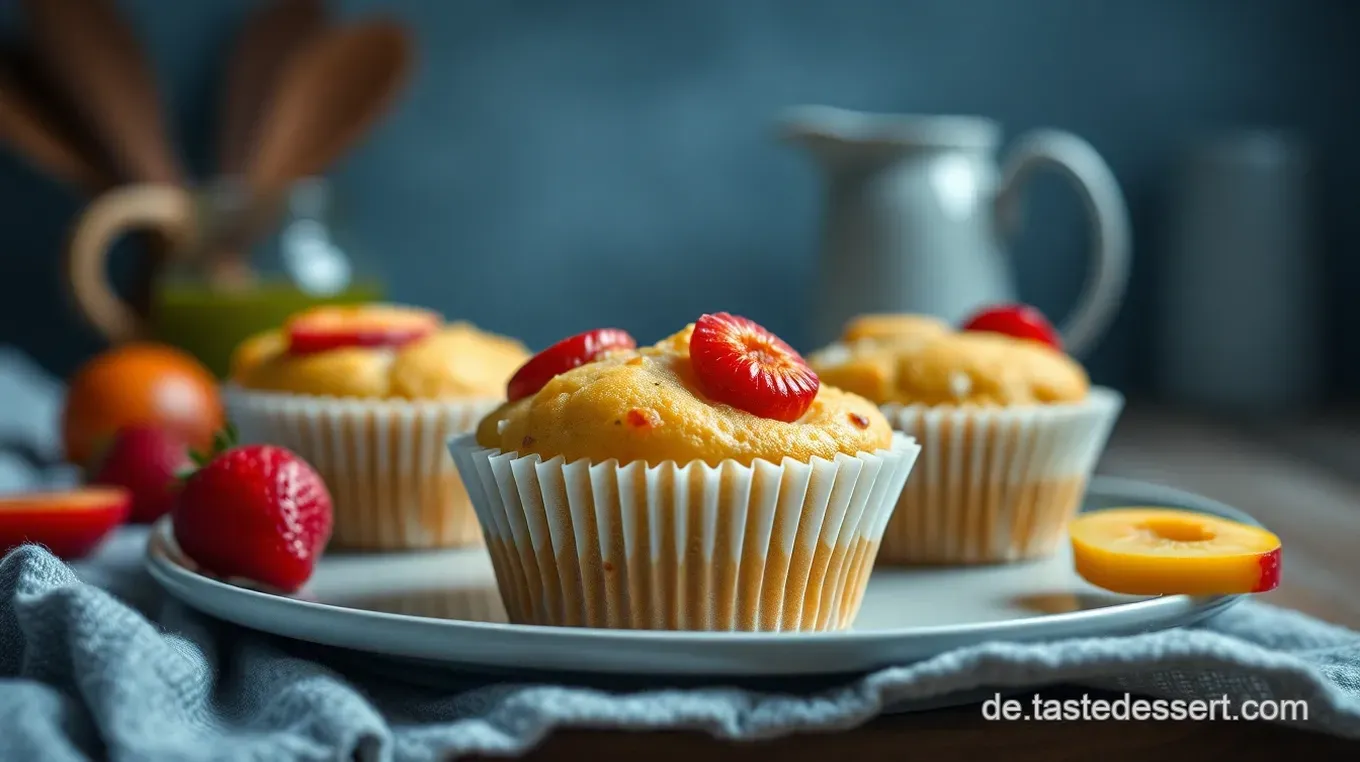 Köstliche Haferflocken-Muffins mit Honig und Früchten - Einfach zu Backen Haferflocken-Muffins mit Honig und Früchten