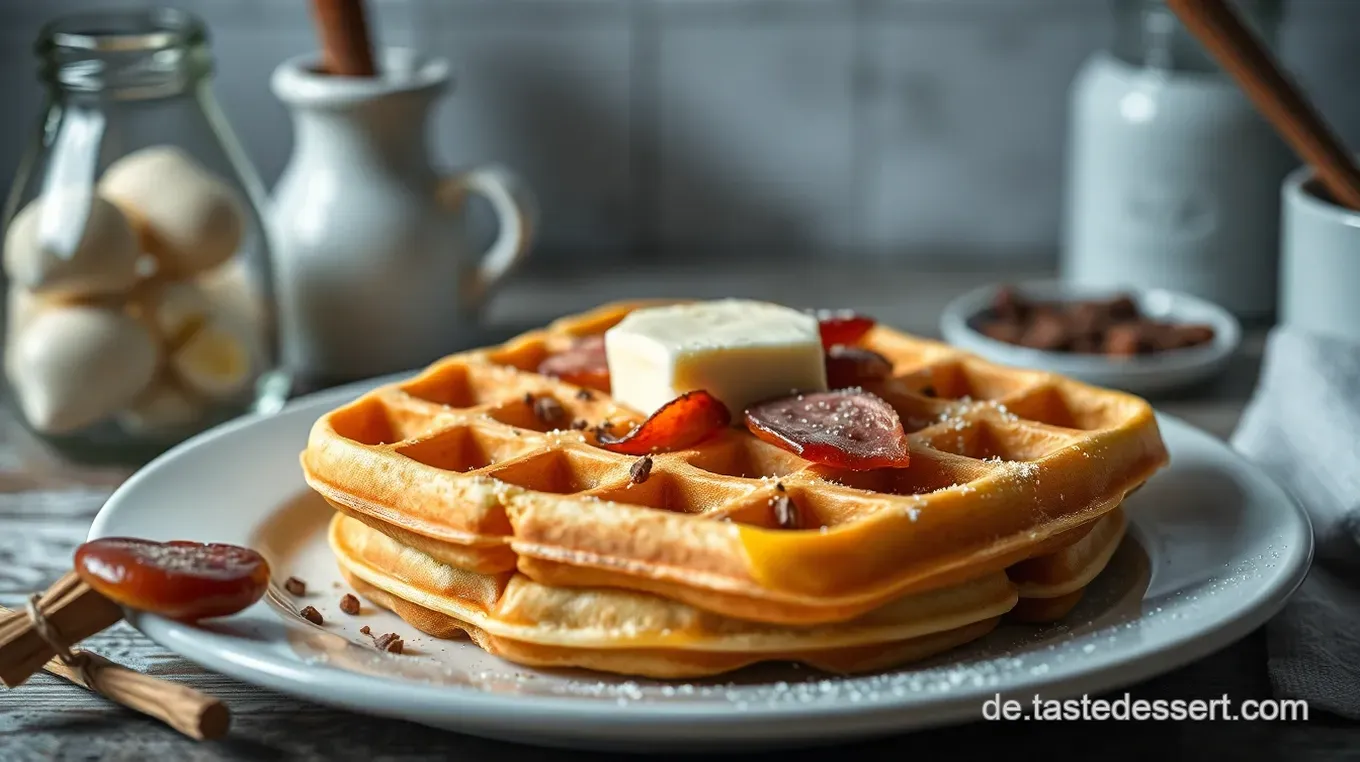 Herzhafte Waffeln mit Lauch und Speck: Ein echter Genuss für alle! Herzige Waffeln mit Lauch und Speck