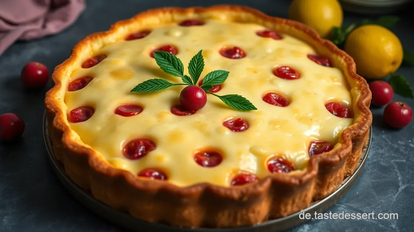 Himmlischer Käsekuchen mit Johannisbeeren: Einfach und Lecker! Himmlischer Käsekuchen mit Johannisbeeren