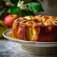 Apfelkuchen Springform R&uuml;hrteig - Backen in 20 Minuten