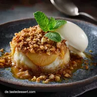 Das beste ApfelZimtDessert Gedeckter Auflauf mit knusprigen Streuseln