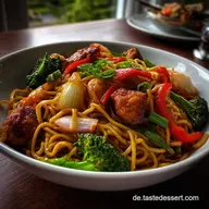 Asia Nudelpfanne schnelles Essen einfach gekocht | Blitzrezept