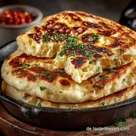 Authentisches NaanBrot Fluffig Weich Das GusseisenpfannenRezept