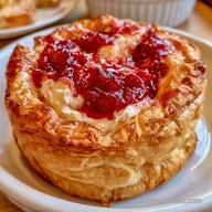 Bl&auml;tterteig Quark Marmelade in 35 Min