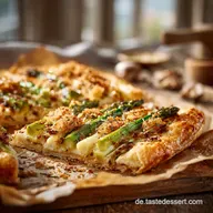 Bl&auml;tterteigPizza mit Spargel: Knusprig in 40 Minuten