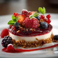 Leichtes Sommerdessert Blitzschneller BeerenQuarkTraum mit Crunch