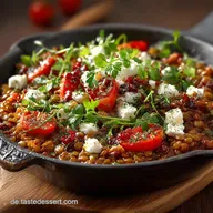 Blitzrezept Linsen Schnelle Linsenpfanne mit Feta 20 Min