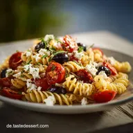 Mediterraner Nudelsalat: Das Blitzrezept mit Feta Oliven 20 Min.