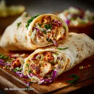 FeierabendGl&uuml;ck Saftige H&auml;hnchenWraps mit BlitzFladen in 45 Minuten