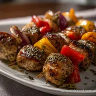 Bunte Spiee in Oregano Marinade Perfekt: Saftig & Aromatisch