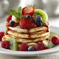 Pancakes mit Obst Die Besten Fluffigen ButtermilchPancakes
