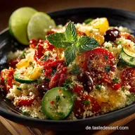Couscous FetaSalat Mediterraner Blitzsalat Frisch in 15 Min fertig