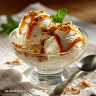 Cremiges VanilleKaramell Eis ohne Eismaschine In 5 Minuten fertig