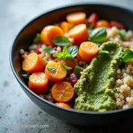 Meine beste Superfood Bowl mit Minzpesto Quinoa S&uuml;&szlig;kartoffel f&uuml;r die Feierabendk&uuml;che