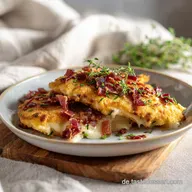 Els&auml;sser Schnitzel mit Speck und K&auml;se