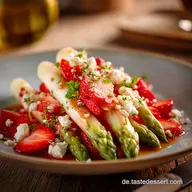 Erdbeer Spargel Salat mit Feta Blitzrezept in 30 Minuten