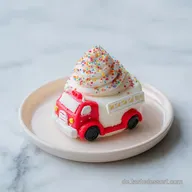 Feuerwehrauto Kuchen: Saftiger Geburtstagskuchen