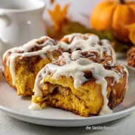 K&uuml;rbis Zimtschnecken Rezept: Flaumiges Herbstgeb&auml;ck