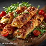 Pizza Sticks Rezept Krosser Hefeteig selbst machen