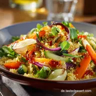 Salatrezept Mediterraner FregolaSalat Perfekt zum Grillen