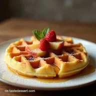 Goldbraune WaffelGl&uuml;ckseligkeit Mein ultimativer waffel teig