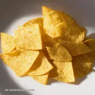 Goldene KnusperTortillas Selbstgemachte Tortilla Chips