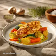 Heissluftfritteuse-Rezept f&uuml;r den Airfryer mit H&auml;hnchen in 28 Min.