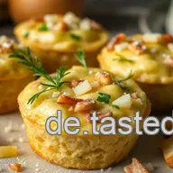 Herzhafte Spargelmuffins mit Parmesan und Speck: Perfekt f&uuml;r dein Brunch!