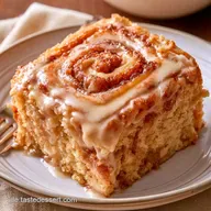 Zimtschnecken Blechkuchen mit Magerquark