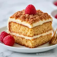 Himbeerkuchen mit Streuseln: Knusprig