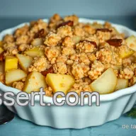 Himmlischer Apfel-Crumble mit Haferflocken &ndash; Einfach & Lecker