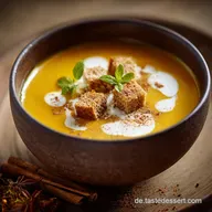 K&uuml;rbissuppe: Cremige Hokkaido-Suppe mit Kokosmilch und Ingwer Schnell Vegan