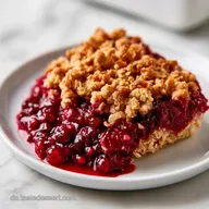 Johannisbeer Crumble mit Haferflocken