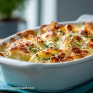 Kartoffelgratin mit Frischk&auml;se Cremig, leicht und ohne Sahne