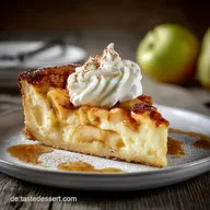 Cremiger K&auml;sekuchenBratapfel Klassiker mit MagerquarkF&uuml;llung
