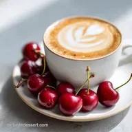Kirsch-Vanille-Latte in 15 Minuten
