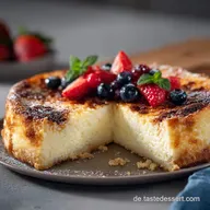 K&auml;sekuchen Rezept: Der Klassiker rissfrei und cremig backen