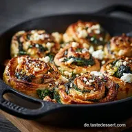 B&ouml;rekSchnecken aus Filoteig: Knusprige Feta-Spinat-Rollen