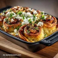 BlitzRezept Knusprige Brek Schnecken mit Feta und JoghurtGuss