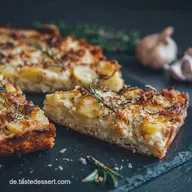 Knusprige Kartoffelpizza Einfaches Rezept vom Blech mit Rosmarin