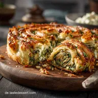 Blitz Bl&auml;tterteig B&ouml;rek Knusprige FetaSpinatSchnecke in 55 Minuten