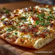 Einfaches Flammkuchen Rezept Klassisch knusprig selbst machen