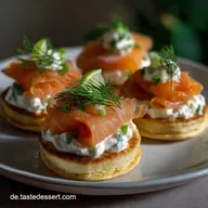 Silvester Essen Silvester Snack H&auml;ppchen Rezept 2024 mit Lachs: Elegant & Frisch