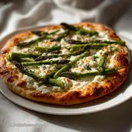 Low Carb Pizza Spargel: Cremig mit Zitrone Thymian