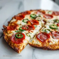 Rezept Low Carb Sch&uuml;ttelpizza f&uuml;r 3 Portionen