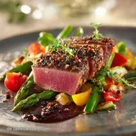 LowCarb Abendessen: Knuspriges Lachsfilet Schnell High Protein Genuss