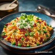 Matar Pilau ErbsenKartoffelReis Lockere K&ouml;rner dank DumMethode