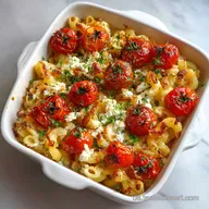 Mediterrane Feta Pasta aus dem Ofen mit Kirschtomaten: Oven-Baked