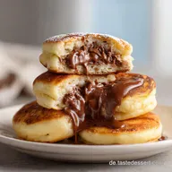 Pancakes Gefuellt Nutella: Schmelzend Cremig